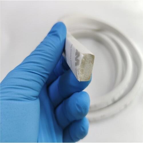 Length 1M-5M Silicone Foam Square Strip High Temperature Resistance Self-adhesive Silicone foaming Sealing Strip