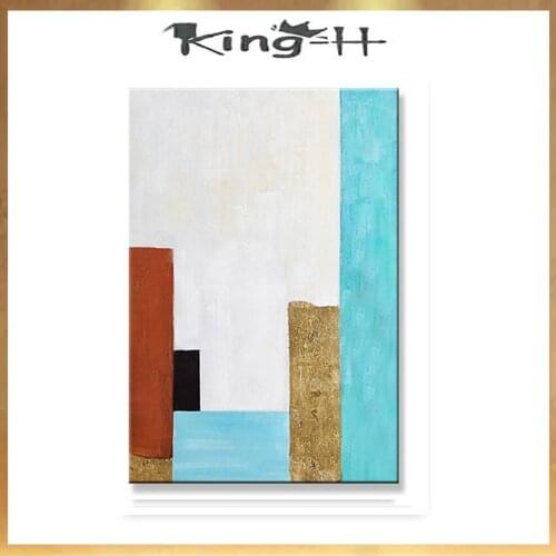 Nordic impressions modular colorful Handmade canvas oil painting wall art picture poster for living room bedroom home decoration