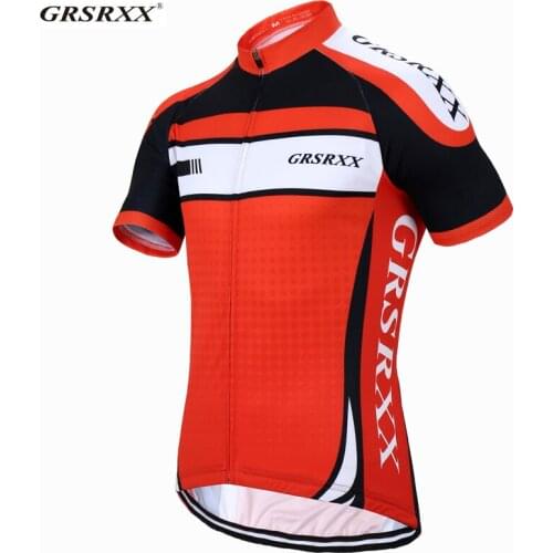 GRSRXX Cycling Jersey Bicycle Racing Shirt Short Sleeve Mountain Quick dry Bike Jersey Summer Anti-UV Bicycle Cycling Garment