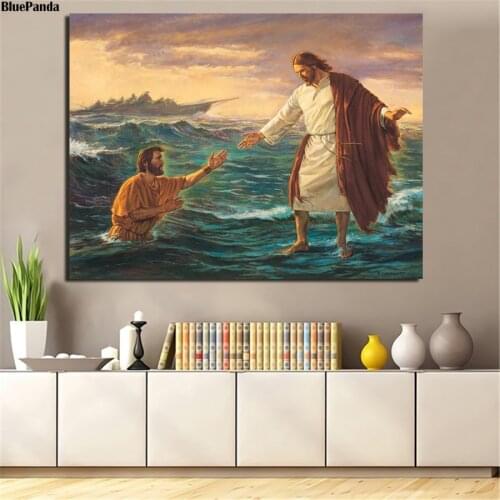 Christian Jesus God Vintage Poster Minimalist Art Canvas Print Wall Picture Modern Home Room Wall Decoration