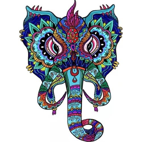 Mysterious Wooden Animal Jigsaw Puzzles Elephant Unique 3D Puzzle Gift For Adults Children Educational Toys DIY Puzzles Games