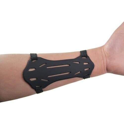 1pcs Small Silica Gel Armguards Forearm Protector Bow Archery Arm Protector Arm Guard W/2-Straps Hunting