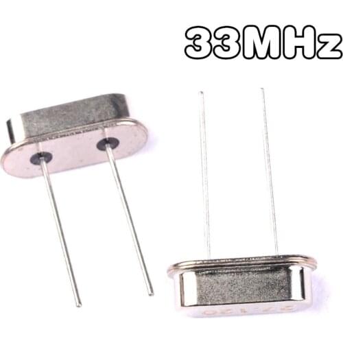10PCS HC-49S 33M 33MHZ 33 MHZ Crystal Oscillator HC-49S