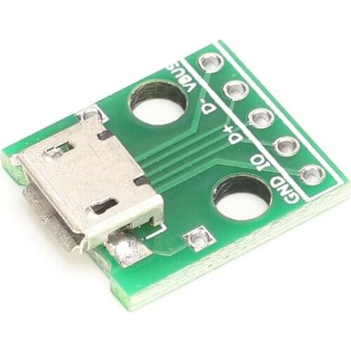 2PCS MICRO USB To DIP Adapter 5pin Female Connector For DIY RC model charger flightcontrol connector