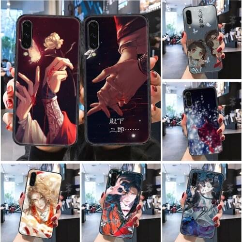 Tian Guan Ci Fu hua cheng xie lian Phone case For Samsung Galaxy A 3 5 7 8 10 20 21 30 40 50 51 70 71 E S 2016 2018 4G black