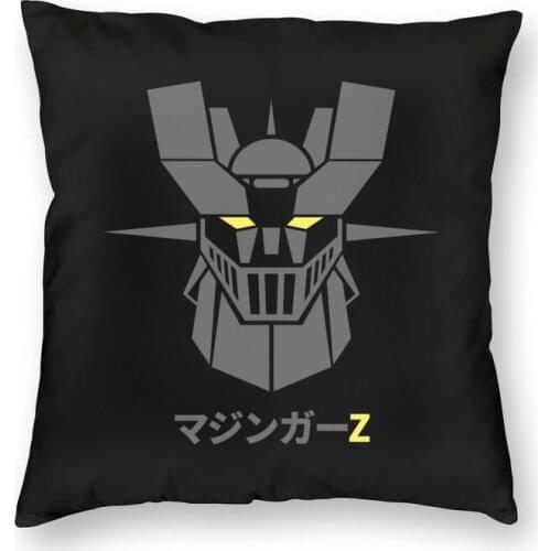 Mazinger Z Anime Cushion Cover Sofa Home Decor Ufo Robot Grandizer Square Throw Pillow Cover 40x40cm