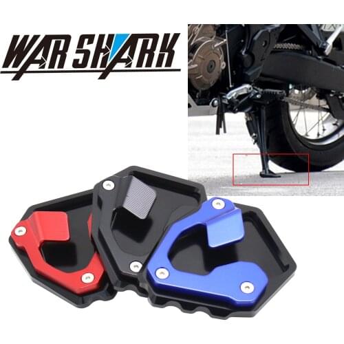 For HONDA CRF 1000L CRF1000L Africa Twin 2016-2019 CNC Aluminum Motorcycle Foot Crutch Extension Pad Plate Side Support Enlarger