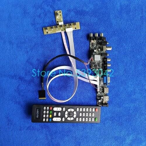 For LP140WH1 (TL)(A1)/(TL)(A2)/(TL)(A3)/(TL)(A4) digital 1366*768 DVB-T LVDS 40-Pin USB+AV panel 3663 controller board kit
