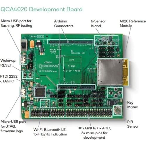 For QCA4020 development board wifi BT Zigbee qualcomm three-in-one chip