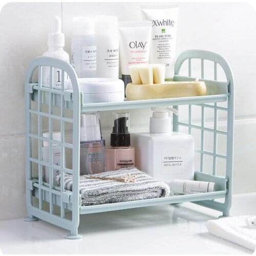 Double Storage Shelf Kitchen Small Shelf Desktop Storage Storage Shelf Bathroom Washing Station Kitchen Holder