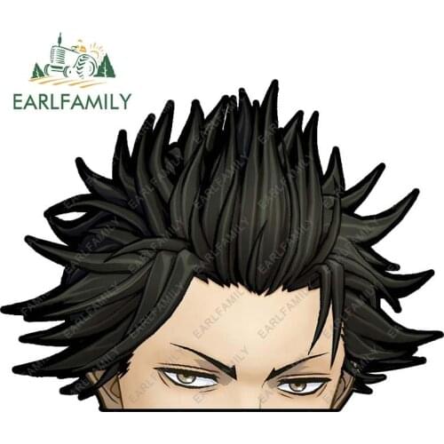 EARLFAMILY 13cm x 9.7cm for Black Clover Asta Vinyl Car Stickers Windows Motorcycle Decal Waterproof Scratch-Proof Decoration