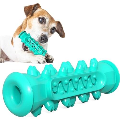 Dogs Toys Molar Puppy Toothbrush Interactive Chew Cleaning Teeth Safe Elasticity Soft Puppy Dental Extra-Tough Clean Toy