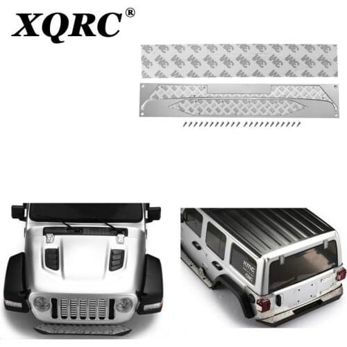 Front / rear bumper metal skid plate for 1 / 10 rc car axial jeep scx10 III upgrade parts