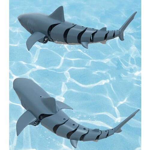 Swimming Pool Remote Control Simulation Shark Floating Water Toys for Kids Sport 63HE