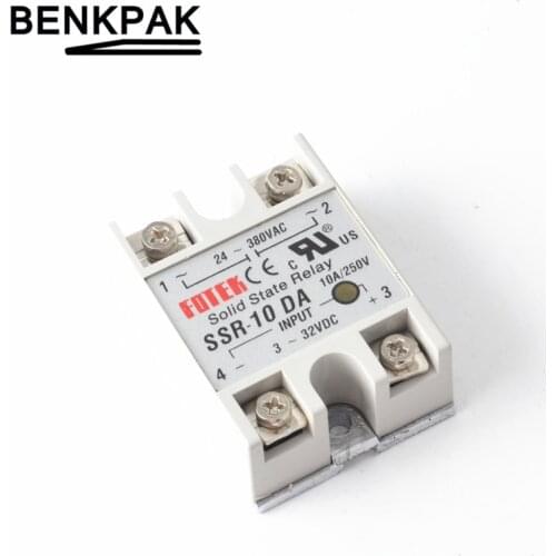 SSR-10DA Manufacturer 10A ssr relay,input 3-32VDC output 24-380VAC