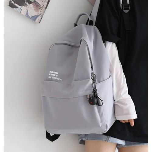 Simple Backpack Women Men New Waterproof School Backpacks Bags Female Shoulder 15inchs Laptop Travel Bags Ladies Ruckpack 2021