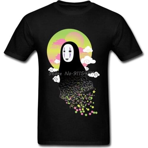 Family Top T-shirts 2018 Discount O Neck No Face And Soot Sprites Pure Cotton Man Tops Tees Leisure Short Sleeve Tee Shirt