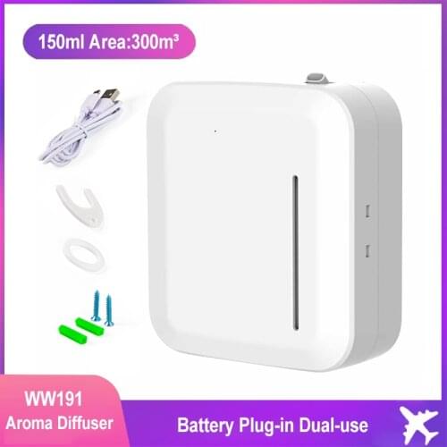 Smart Aroma Diffuser 150ml Battery Plug-in Dual-use Diffuser Humidifier APP Control Home Hotel Essential Oil Fragrance Machine
