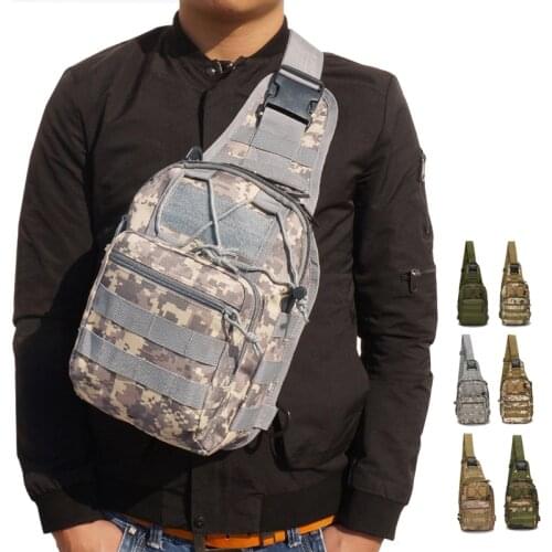Military Tactical Shoulder Bag Outdoor Camouflage Army Sling Backpack Molle Rucksacks Sport Camping Hunting Travel Chest Bag