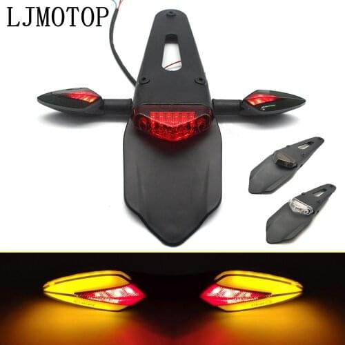 Motorcycle LED Tail Light Rear Fender Brake Stop Taillight 12V LED Lamp For Gas Gas gasgas ec 250 EC300 TC125 TE125 Auto Parts