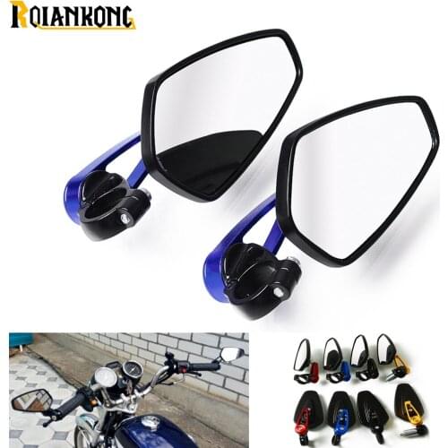 1 Pair Universal Scooter Motorcycle accessories Side Rear Rearview Mirror CNC bicycle Bar End 7/8" Mirrors For Honda