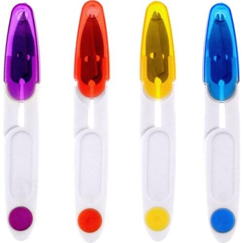 1 Pcs Colorful Novelty Plastic Handle Sewing Snip Thread Cutter Tailor Scissors Cross Stitch DIY Craft Tool