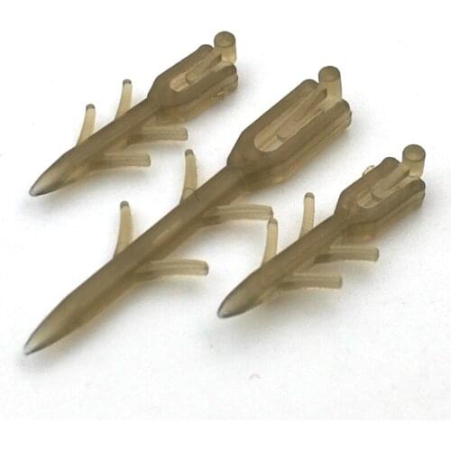 100Pcs Carp Fishing New ABS Boilie Bait Stops Screw Terminal Tackle Pop Up Stoper Carp Fish Hair Rig Lure Stop Light Brown Color