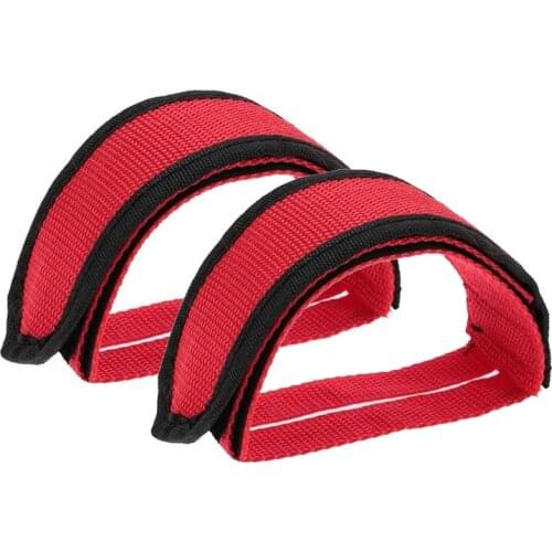 2 Pcs Nylon Bicycle Pedal Straps Toe Clip Foot Strap Belt Adhesivel Bike Accessories