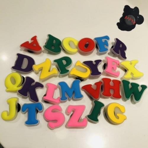 26PCS PVC Colourful Cartoon Alphabet Fridge Magnets Kawaii Letter Refrigerator Magnetic Sticker Baby Gifts Early Education Toy