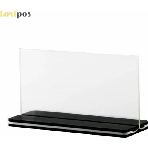 A5 Acrylic frame 15*21cm 20pcs acrylic label holder stand desk sign picture poster price tag menu display stand label card frame