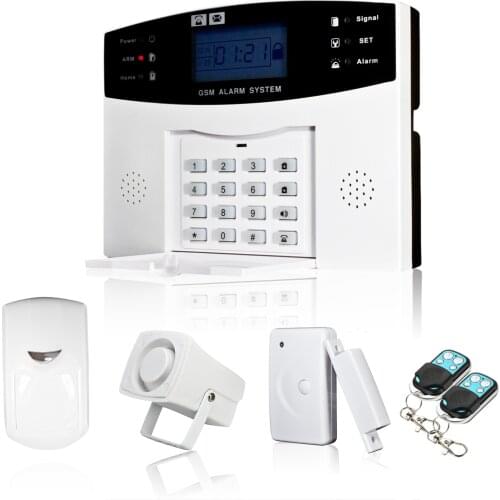 Wireless GSM SMS Home Burglar Security Alarm System Detector Sensor Kit Phone App Remote Control 433MHz 1527