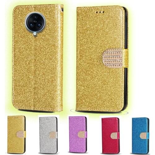 Luxury Glitter Diamond Flip Leather Wallet Phone Case For Vivo Nex 3 Phone stand function cover with card slot