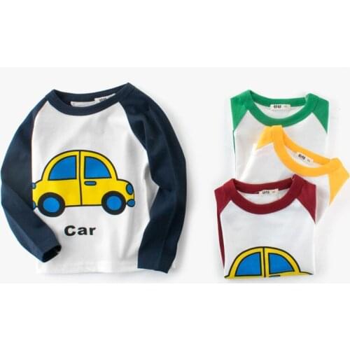 Long Sleeve T-Shirt For Kids Casual Clothing Cotton High Quality Boy Tops Girl Cartoon T Shirt Comfortable Tees Children Clothes