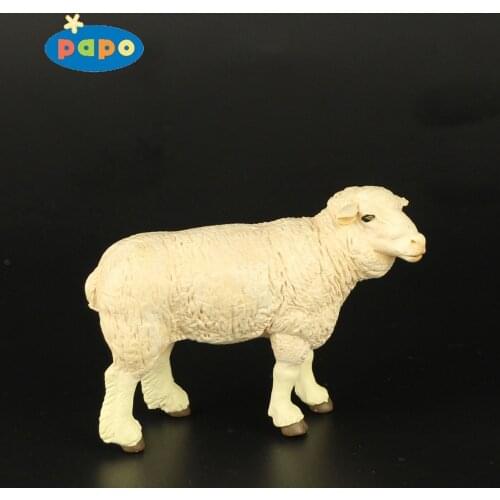 2005 PAPO Domesticated animals collection sheep Children toy model