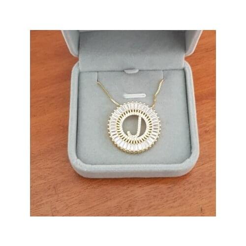 Hot Sale Initial CZ Necklace Top Quality Letter Necklace For Women Accessories Girls Best Party Wedding Jewelry