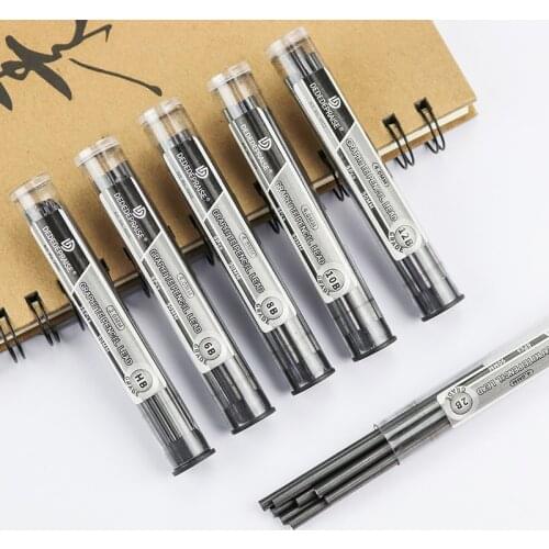 Mechanical/Automatic Charcoal Pencil 2.0/4.0mm Graphite Lead/Refills/Core Replaceable HB/2B/4B/6B/8B/10B/12B Sketch Painting