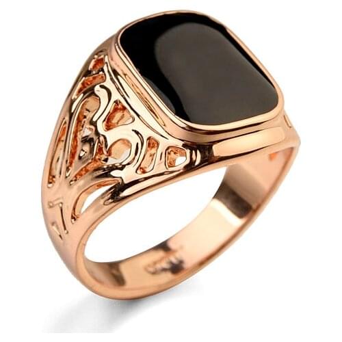 Brand TracysWing Copper Yellow Gold White Gold Color Luxury Brand Vintage Rings for men wedding New Sale Hot #RG91168rose