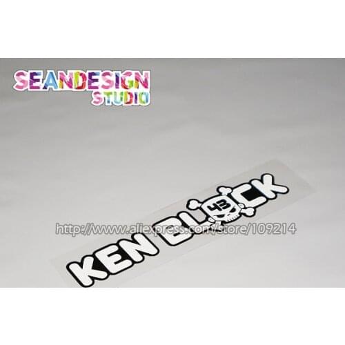 Monter 43 Ken Block Skull SUV Auto Motorcycle Stickers moto car Decals Waterproof Reflective 07 A