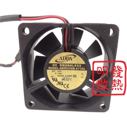 Original genuine 6025 24V 6CM AD0624UB-A71GL DC fan inverter fan