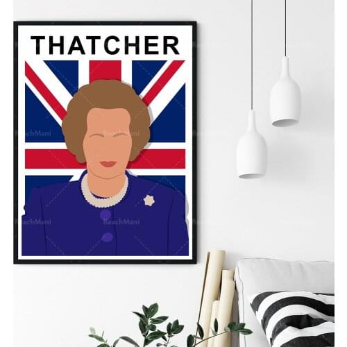 Margaret Thatcher posters, Margaret Thatcher prints, art politics, Art Feminist Decoration Bureau, Art Deco murals