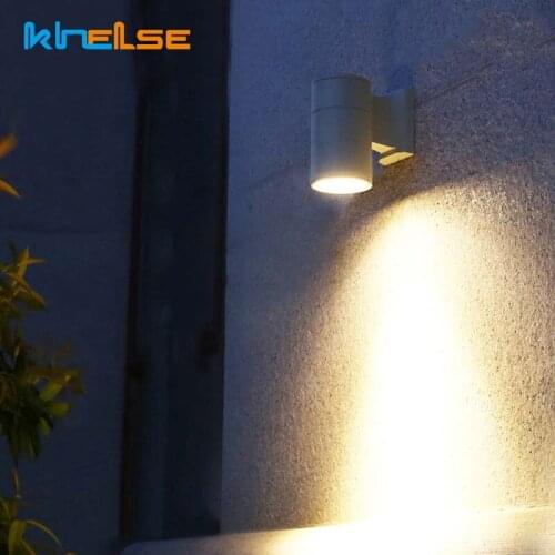 Modern Outdoor Wall Sconce Waterproof Porch Wall Light Cylinder Wall Luminaire Villa Balcony Garden Exterior IP65 Wall Lamp 220V