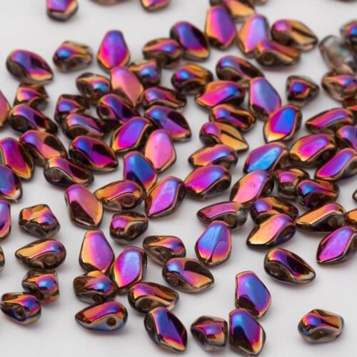 Taidian Glass Czech beads 3x5mm Leaf Shape Bohemia Style For Diy Native Jewelry Making joyería boho needle work 3g/5g/bag