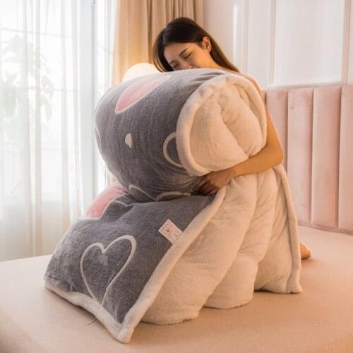 Thickened Snowflake Plush Blanket Nap Flannel Rug Coral Blanket Soft Skin-Friendly Multi-functional Double-sided Soogan