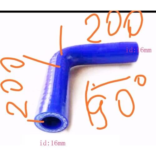 ID 16mm 90 Degree Standard Elbow silicone hose lenght 200mm