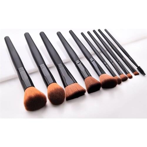 Womens Fashion Brushes Wooden Foundation Cosmetic Eyebrow Eyeshadow Brush Makeup Brush Sets Tools Pincel Maquiagem Dropshipping