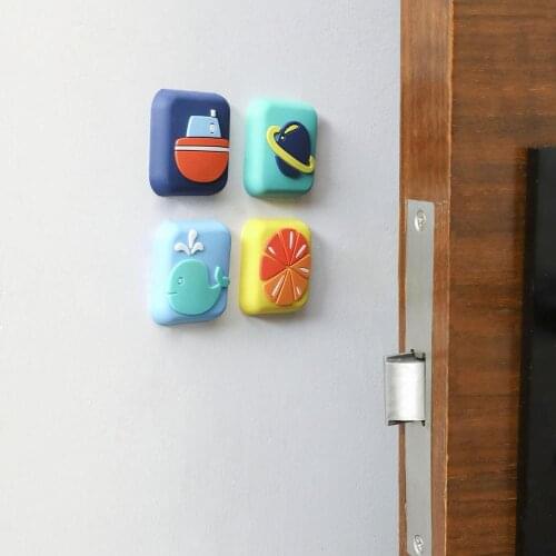 1Pc Cartoon Door Stopper Fender Wall Protector Thicken Door Handle Knob Crash Pad Door Holder Home Wall Fenders Bumper Guard