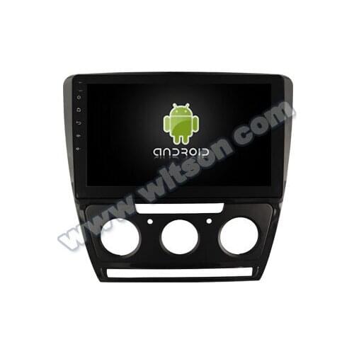 10.2" Android 9.0 OS Car Multimedia GPS Radio for Skoda Octavia 2010-2014 Manual Air-Conditioner Version with 4GB RAM 64GB ROM