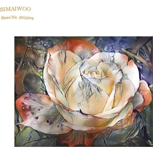 5D DIY Diamond Painting Flower Full Drill Diamond Embroidery Cross Stitch Mosaic Rhinestone Home Decor Gifts