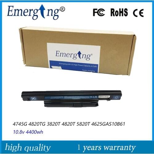 10.8V 4400mah New Laptop Battery for Acer Aspire 3820T 3820TG 4820T 5820T AS5820 AS10B61 AS7745 AS10B6E AS10B7