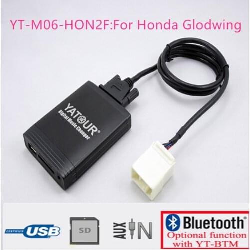 Yatour for Honda Goldwing GL1800 2001-2010 Car Digital Music Changer USB MP3 AUX adapter Audio Interface MP3 USB SD Bluetooth 89